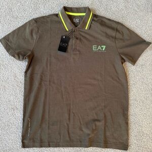 Emporio Armani Green Polo Shirt